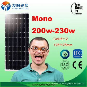 Heiße billige Mono Poly 150W 200W 230W 300W Sonnenkollektor auf Lager